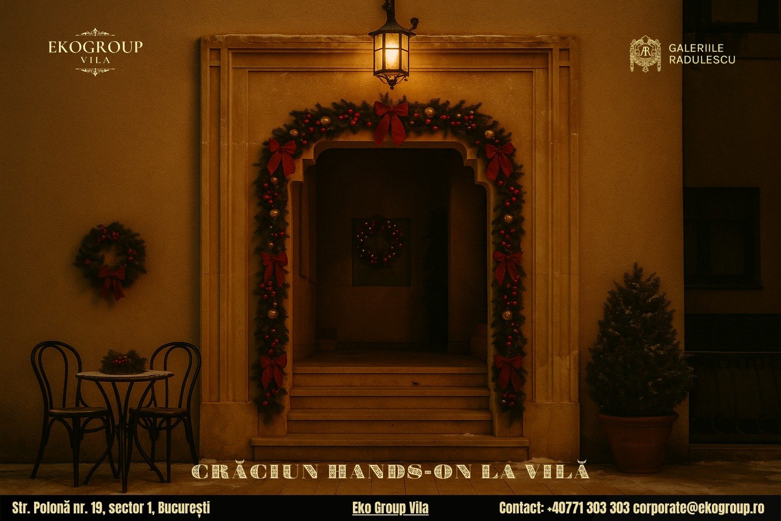 Activități de Crăciun cu parfum interbelic: o experiență inedită a Crăciunului anilor ’30 la Eko Group Vila